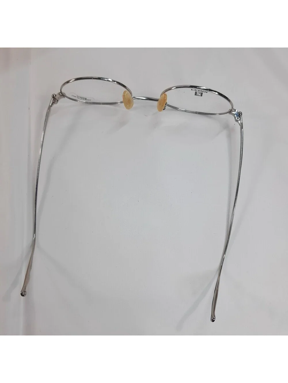 Fendi Eyeglasses Eye Glasses Frames F512 palladium Italy 46-19-130 oval silver